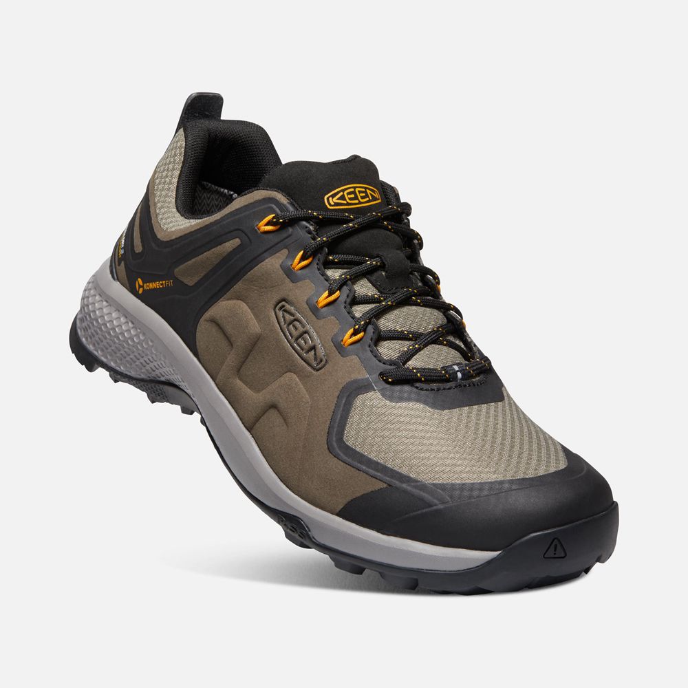 Zapatos de Seguridad Keen Mexico Marrom/Negros - Hombre Explore Waterproof - PN4685932